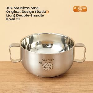WODEBAIHUI | Double Layer Insulation Baby Feeding Bowl with Handle