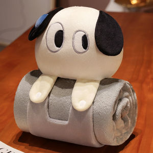 Cute Little Blanket Flannel Leg Cover Office Nap Air Conditioner Car Storage Cartoon Modern Rectangle Shaped Pillow Blanket