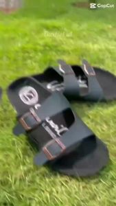 (TERLARIS!!) SANDAL SLOP CARVIL HITAM COKLAT TERBARU - SANDAL SLOP CARVIL