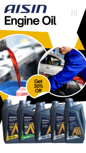 【100% Manufacturer Product】AISIN Motor Oil Genuine Engine Oil 车 黑油 润滑油 机油 发动机油Minyak HitamMinyakTulen MinyakKereta