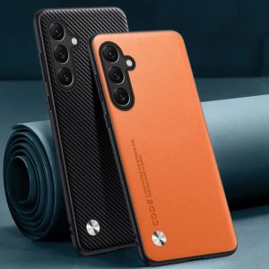 Luxury Business Sle Leather Phone Case for Samsung Galaxy S25FE A57/37/27/17/07 A56/36/26/16/06 A55/35/25/15/05S Protect Cover
