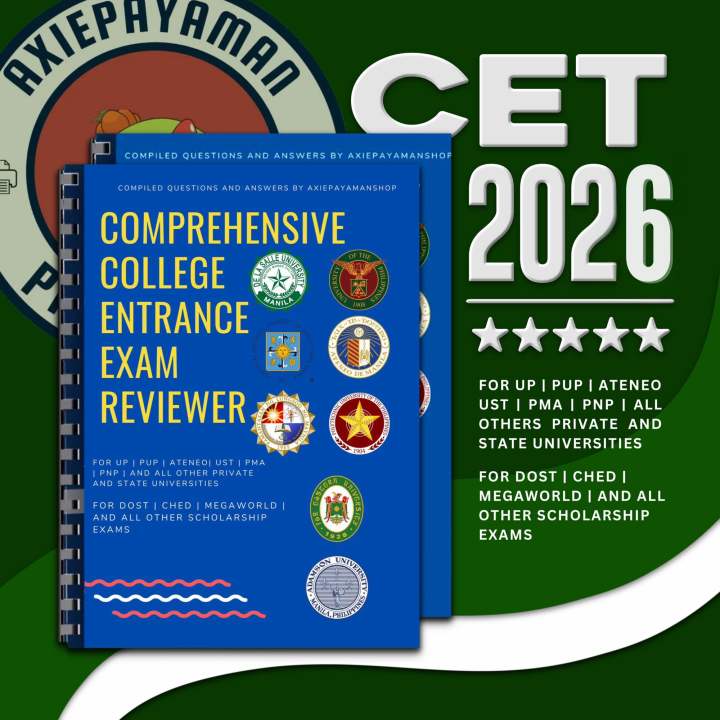COLLEGE ENTRANCE EXAM REVIEWER (CET) (2026)