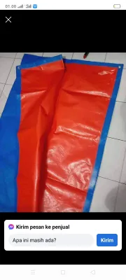 terpal lembaran ukuran 2x2 tipe A3 korea cocok buat tenda warung dll