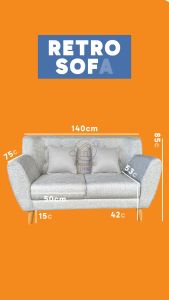 Sofa Retro - Khusus Pengiriman Wilayah Jabodetabek