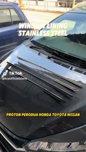 TCS PROTON PERSONA VVT MC1 MC2 2016-2025 CAR WINDOW TRIM LINING STAINLESS STEEL COVER GARNISH ACCESSORIES