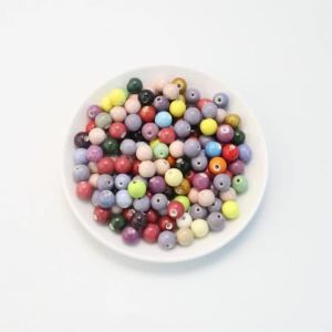 20pcs Round Ceramic Beads Colorful 10mm Porcelain Beads Spacer Loose Bead For DIY Jewelry Making Bracelet Necklace Accessories