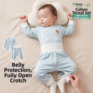 UCBABY | Cotton Soft Infant Set Thin Spring Autumn Wear High Waist Trousers
