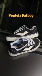 Sepatu ventela Fatboy Black Natural Low
