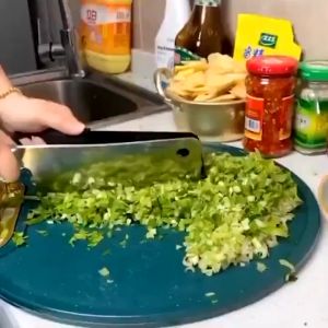 Double Sided Round Chopping Board Standable Thickened PE Cutting Board JC ELise