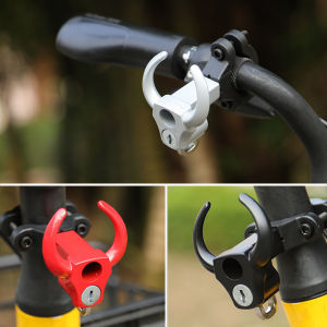 JaneDream Universal Motorcycle Helmet Lock Bike Handlebar Helmet Anti-theft Safety Metal Horn Style Lock Accessories