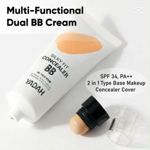 (CLEARANCE | EXP 2027) YADAH Silky Fit Concealer BB (35ml/3.15g) (No. 21 - Light Beige | No 23. Natural Beige)