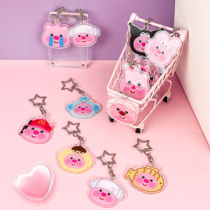 Loopy Acrylic Double-Sided Layered Clownfish Cartoon Keychain Cute Pudding Dog Design Creative Gift Keychain Brand Uo2 Cultural Creative
