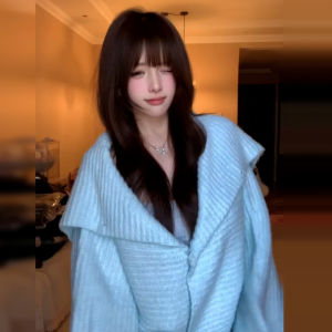 Y6Y | Áo Sweater Xanh Đỏng Đeo Cổ Hàn Quốc