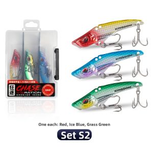 KINGDOM | Vib Lure Far-casting Triple Hook 3D Vibration Jigging Bait