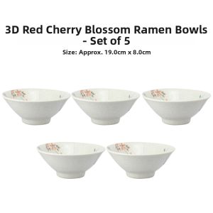 Mino Yaki | Heat-Resistant Thickened Decorative Sakura Bowl