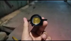 Lampu Laser Foglamp D2 Superbright High Low Mini Driving Lampu Tembak Laser Lampu Tembak Stang 2 Warna Putih Kuning