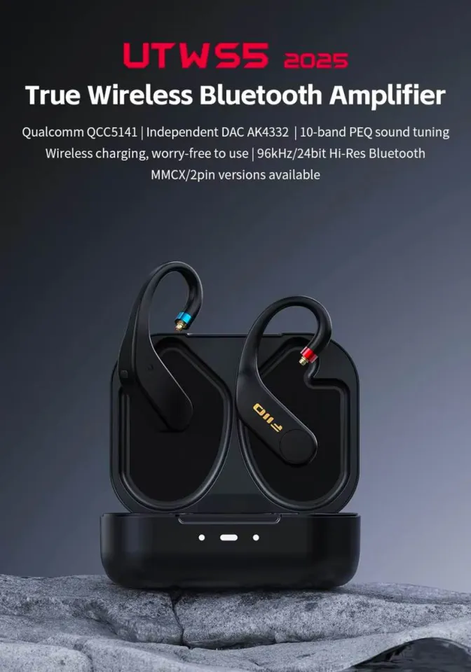 FiiO UTWS5 2025 True Wireless Bluetooth Adapter (2-Pin Or MMCX