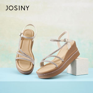 Josiny | Elevating Thick-soled Sandals for Women with Rhinestones Fairy Style Summer