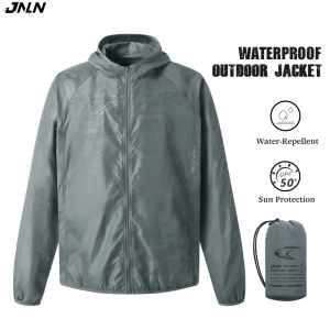 JNLN Camping Rain Jacket Men Women Waterproof Sun Protection Clothing Fishing Hunting Clothes Quick Dry Windbreaker With Pocket