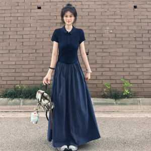 unifittoo | Summer Polo Neck Long Dress