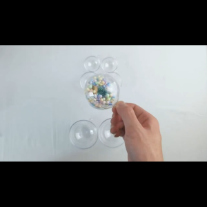 ลูกบอลอะคริลิคใส ลูกบอลใส บอลใส่ตุ๊กตา ขนาด4/6/8/10/12/14/16/20cm สําหรับตกแต่งบ้าน งานแต่งงาน คริสต์มาส