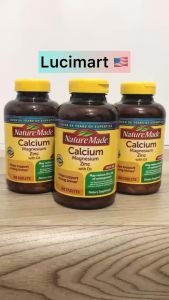 Viên uống bổ sung Calcium Magnesium Zinc with D3 Nature Made hũ 300 viên [Hàng Mỹ]