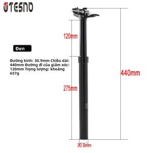 Cọc Yên Xe Đạp TESNO Có Thể Điều Chỉnh Dành Cho Xe Đạp Địa Hình Và Xe Đạp Đường Trường Đường Kính 30.9/31.6mm Giảm Xóc Có Thể Điều Chỉnh Độ Cao Bằng Tay.