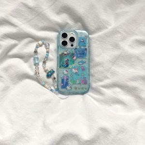 เคสโทรศัพท์รูปอีฟเฟนชี่สีน้ำเงินโปร่งใส ลายแมงกะธูปใต้น้ำ ลายผีเสื้อ สำหรับ Apple iPhone 17 pro Max สไตล์ INS น่ารัก เรียบง่าย สีสันสดใส