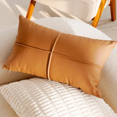 YOULI | Retro French Horse Style Cushion Cover Brown High-end Luxury Living Room Sofa Window Pillow