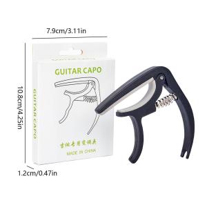 Portable Plastic Guitar Capo For 6 String Acoustic Classic Electric Guitarra Tuning Clamp Musical Instrument Accessories Black