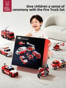 MABAOMABAO | Boys Fire Truck Toy Set 3-6 Years