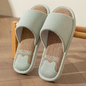 New Spring Indoor Home Linen Slippers for Men