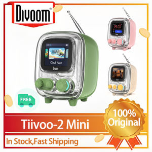 Original Divoom T-tiivoo-2 Mini Retro White Noise Bluetooth Speaker Portable Vintage Sleep Aid Bluetooth Speaker high quality Subwoofer
