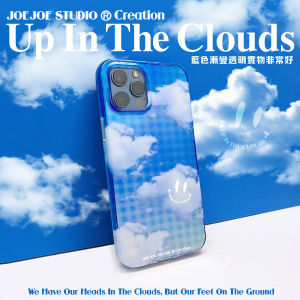 JoeJoe Original Plaid Cloud Phone Case for 13 14 pro Max Unique Personality 12 Niche X S Fashion Creative TPU Protective Cover