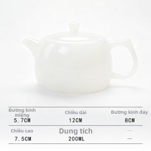 Bộ Trà Xishi Porcelain Đằng Trắng Cao Cấp