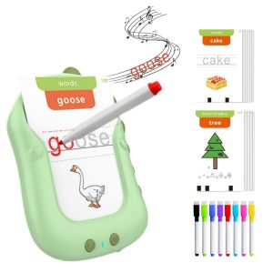 Talking Flash Card Machine for Kids – 168 Rewritable Word Cards with Pronunciation | Educational Toy for Learning English Reading & Writing