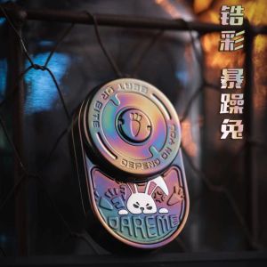 Hedouju MIX Mechanical Card Pushing Metal Rotating Fidget Toy EDC Stress Relief Leisure Traditional Toy for Adults