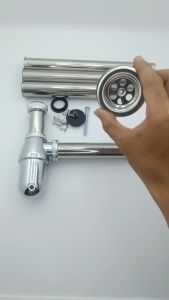 🇹🇭[[ส่งไวจากไทย]]ท่อน้ำทิ้ง สะดืออ่างล้างหน้า ชุดสะดืออ่างล้างหน้า สะดืออ่างล้างหน้า สแตนเลส ท่อน้ำทิ้ง ชุบโครเมี่ยม  ท่อน้ำทิ้ง มีให้เลือก หลายขนาด