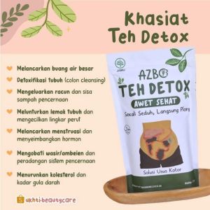 { READY STOCK } AZBO TEH DETOX usus bersih sembuh dari segala penyakit- 2pouch [isi 130grm 100%ampuh