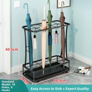 Modern Simplicity Iron Umbrella Stand Home Hotel Reception Commercial Umbrella Storage Bucket Placement Gods Umbrella Rack