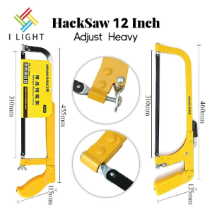 （Fast Delivery）12 Inch HackSaw steel saw frame hand saw frame  Adjust/Heavy  wood cutting saw