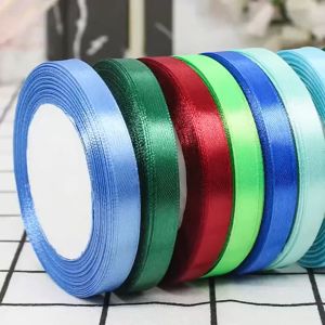 UMI 1cm 25Yards DIY Bow Craft Satin Ribbon Flower Wrapping Webbing Decoration Packaging Gift Lace Hadiah Riben Kain 彩丝带