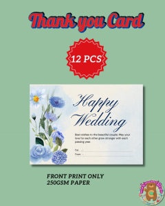Personalized Thank you Card - 12pcs per set