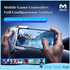 ZDSSY Memo MB05 Bluetooth Mobile Game Controller Hall Joystick One Handed Compatible With Android IOS Tablets Combo Mobile Game Peripherals Gamepad Valorant