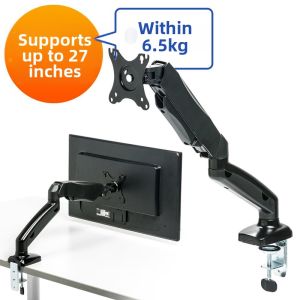 Sanwa Supply | Adjustable & Swivel Display Stand 360 Degree Rotation No Drilling Bracket for LCD Monitors and TV