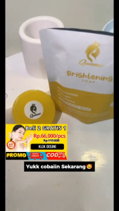 Sabun Quensi Brightening Halal BPOM Cocok untuk Pria & Wanita Kemasan Bagus (Aman Busui & Bumil)
