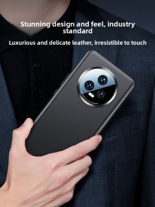 KUMENG | For Huawei Honor Magic5 Pro Protective Case Leather Anti-drop Full Cover Thin