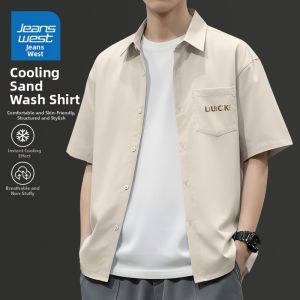 Jeanswest | Cool Feel Short Sleeve Black Shirt