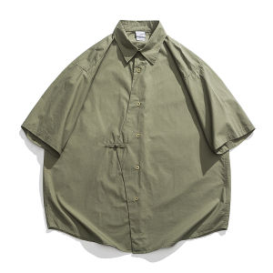 Summer 2025 New Chinese Style Short Sleeve Cotton Casual Shirt Womens Design Sensation Button Pure Cotton Five Sleeve Shirt Thin Model