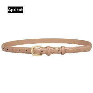 Soft No-hole Genuine Leather Womens Belt